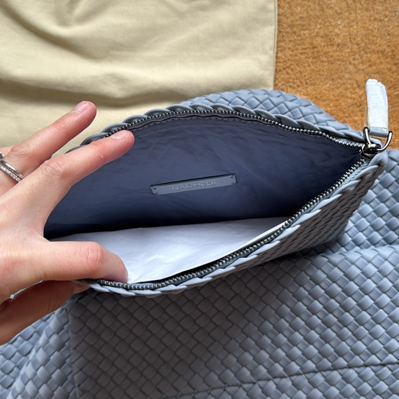 Naghedi Light Blue Woven Tote Bag - Picture 16 of 16